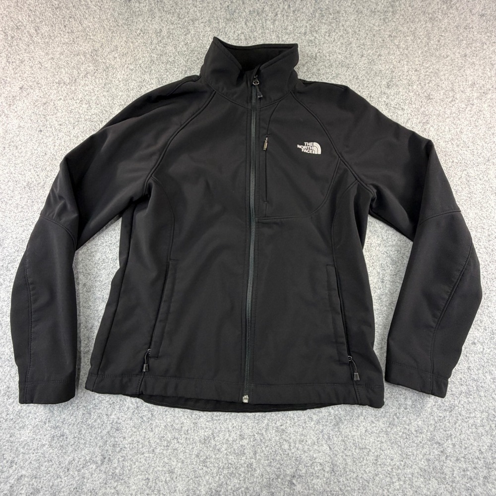 The North Face Womens Apex Bionic Softshell Jacket Black Full Zip Large L